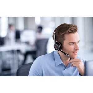 Jabra EVOLVE 75 with Charging Stand UC Stereo - Stereo - Wireless - Bluetooth - 3048 cm - 20 Hz - 20 kHz - Over-the-head -