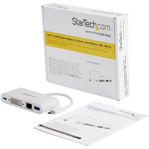 StarTech.com USB Type C Docking Station for Notebook - 60 W - White - 1 Displays Supported - 1920 x 1200 - 2 x USB Ports -