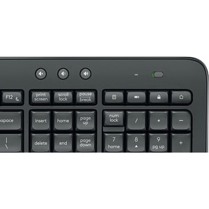 Logitech MK545 Keyboard & Mouse - USB Wireless Bluetooth - English (US) - Keyboard/Keypad Color: Black - USB Wireless Blue