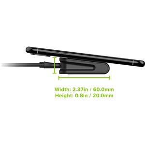 Mophie Charge Stream Pad Mini - 5 V DC Input - Input connectors: USB