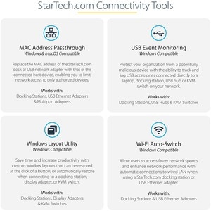 StarTech.com USB 3.0 Type C Docking Station for Notebook/Monitor - 100 W - 4 x USB Ports - 1 x USB 2.0 - 2 x USB 3.0 - USB