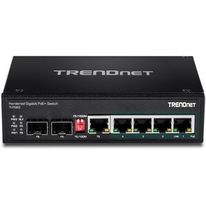 Switch Ethernet TRENDnet TI-PG62 6 Porte - Nuovo - Coppia incrociata - Montabile su rail