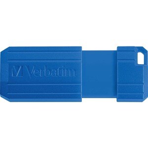 Verbatim 128GB PinStripe USB Flash Drive - 2pk - Red, Blue - 128 GB - USB - Red, Blue - Lifetime Warranty - 2 Pack