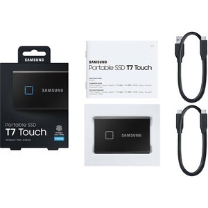 Samsung T7 MU-PC500K/WW 500 GB Portable Solid State Drive - External - PCI Express NVMe - Black - Smartphone, Smart TV, Ga
