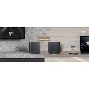 Asus ZenWiFi AX XT8 IEEE 802.11ax Ethernet Wireless Router - 2.40 GHz ISM Band - 5 GHz UNII Band - 6 x Antenna(6 x Interna