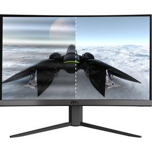 MSI Optix G24C4 23.6" Full HD Curved Screen LED Gaming LCD Monitor - 16:9 - Black - 609.60 mm Class - Vertical Alignment (