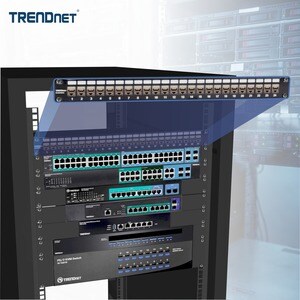 Blank Patch Panel TRENDnet - 24 Port(s) - 1U Alto - Rack-Montabile