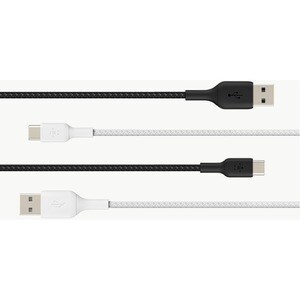 Belkin BOOST?CHARGE Braided USB-C to USB-A Cable - 2 m USB/USB-C Data Transfer Cable for Smartphone, Power Bank - First En