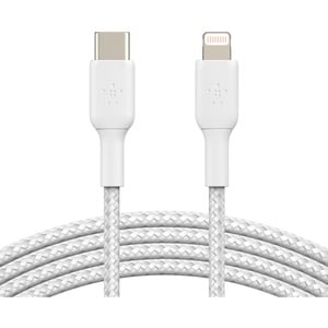 Belkin Lightning/USB-C Data Transfer Cable - 2 m Lightning/USB-C Data Transfer Cable - First End: Lightning - Male - Secon