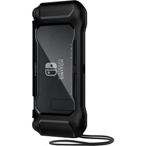 Spigen Rugged Armor Rugged Carrying Case Nintendo Gaming Console - Matte Black, Transparent - Drop Resistant - Thermoplast