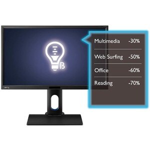 Monitor LCD BenQ Design BL2420PT 60,5 cm (23,8") QHD LED - 16:9 - Negro - 609,60 mm Class - Tecnología de Conmutación in-P