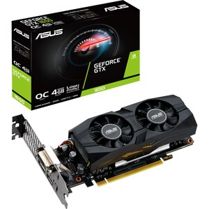 Asus NVIDIA GeForce GTX 1650 Graphic Card - 4 GB GDDR5 - Low-profile - 1.52 GHz Core - 1.74 GHz Boost Clock - 128 bit Bus 