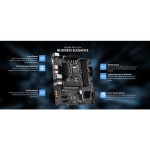 MSI B560M PRO-VDH Desktop Motherboard - Intel Chipset - Socket LGA-1200 - Intel Optane Memory Ready - Micro ATX - Core i3,