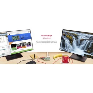 Raspberry Pi Single Board Computer for LCD Display, Monitor - Module - Broadcom - Cortex A72 - BCM2711 - Quad-core (4 Core