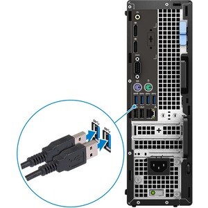 Dell Precision 3000 3450 Workstation - Intel Core i7 i7-10700 10th Gen - 16 GB DDR4 SDRAM RAM - 512 GB SSD - Small Form Fa