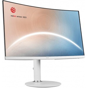 MSI Modern MD271CPW 27" Full HD Curved Screen LED LCD Monitor - 16:9 - Matte White - 27" Class - Vertical Alignment (VA) -
