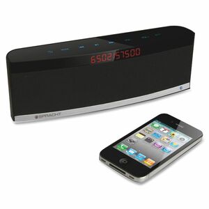Spracht BluNote PRO 2.0 Portable Bluetooth Speaker System - 4.4 W RMS - Black - Bluetooth - Microphone, Passive Radiator, 