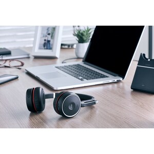Jabra EVOLVE 75 with Charging Stand UC Stereo - Stereo - Wireless - Bluetooth - 100 ft - 20 Hz - 20 kHz - Over-the-head - 