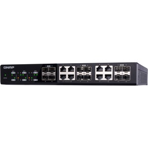 Conmutador Ethernet QNAP QSW-1208-8C 8 - 2 Capa compatible - Modular - Fibra Óptica, Par trenzado - De Escritorio, Montaje