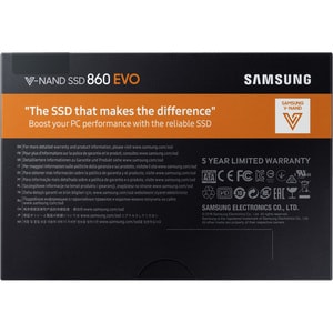 Samsung-IMSourcing 860 EVO MZ-76E1T0BW 1 TB Solid State Drive - 2.5" Internal - SATA (SATA/600) - 550 MB/s Maximum Read Tr
