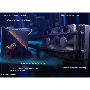 Asus ROG Ryujin 240 Cooling Fan/Radiator/Water Block - Processor - 120 mm Maximum Fan Diameter - 2 x Fan(s) - 3449 L/min M