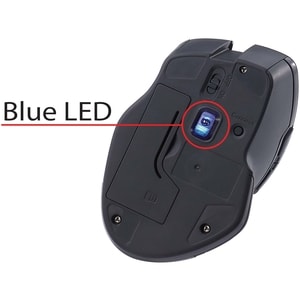 Verbatim USB-C™ Wireless Blue LED Mouse - Graphite - Blue LED/Optical - Wireless - Radio Frequency - 2.40 GHz - Graphite -