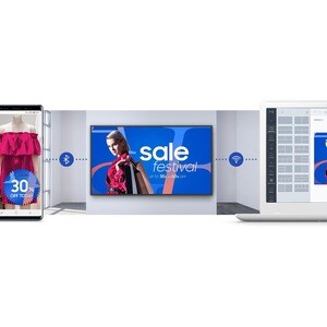 LCD Pantalla digital Signage Samsung QM55R 139.7cm (55") - Cortex A72 1.70GHz - 2.50GB - 3840 x 2160 - Borde LED - 500cd/m