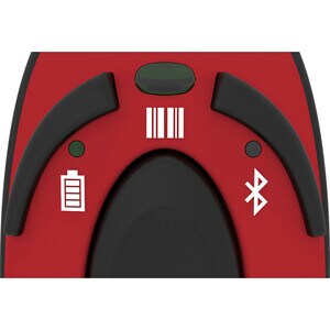 Socket Mobile DuraScan® D740, Universal Barcode Scanner, Red & Charging Stand - Wireless Connectivity - 19.50" Scan Distan