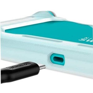 Spigen Rugged Armor Rugged Carrying Case Nintendo Gaming Console - Frost White, Transparent - Drop Resistant - Thermoplast