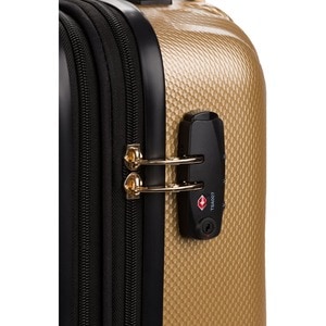 Swissgear 19 Hard Side Luggage - Gold Usb Port 4Wheels Expandable