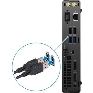 Dell OptiPlex 3000 3080 Desktop Computer - Intel Core i3 10th Gen I3-10105T Quad-core (4 Core) 3 GHz - 8 GB RAM DDR4 SDRAM