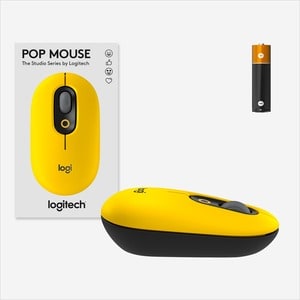 Logitech Wireless Mouse with Customizable Emoji - Optical - Wireless - Bluetooth - Blast - USB - 4000 dpi - Scroll Wheel -