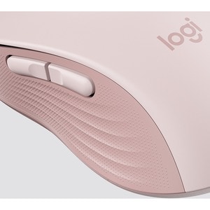 Logitech Signature M650 Mouse - Optical - Wireless - Bluetooth/Radio Frequency - Rose - USB - 2000 dpi - Scroll Wheel - 5 