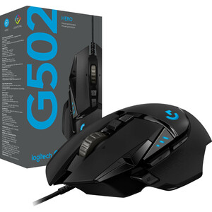 Mouse di gioco Logitech HERO G502 - USB - Ottico - 11 Pulsante(i) - Cavo - 16000 dpi - Rotella di scorrimento