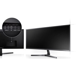 Monitor LCD Samsung S34J550WQL 86.6cm (34.1") UW-QHD - 21:9 - Gris azulado oscuro - 3440 x 1440 - 16,7 Millones de colores