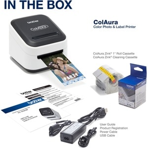 Brother ColAura Color Photo and Label Printer with Wireless Networking - 2" Print Width - 0.30 in/s - 313 dpi - Wireless L