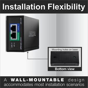 Iniettore PoE TRENDnet TPE-117GI - 52 V DC, 1,38 A Uscita - 60 W