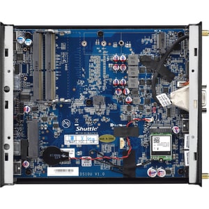 Shuttle XPC slim DS10U Barebone System - Slim PC - Intel Celeron 4205U - 32 GB DDR4 SDRAM Maximum RAM Support - 2 Total Me