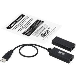 Tripp Lite USB over Cat5/Cat6 Extender Kit 1-Port with PoC USB 2.0 164 ft. - 1 Input Device - 1 Output Device - 164 ft Ran