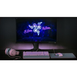 Auriculares de gaming Razer Kraken Cableado Sobre la cabeza - Cuarzo rosa - Binaural - Cerrado - 32Ohm - 12Hz a 28kHz - 13