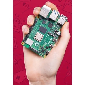 Raspberry Pi Single Board Computer for LCD Display, Monitor - Module - Broadcom - Cortex A72 - BCM2711 - Quad-core (4 Core
