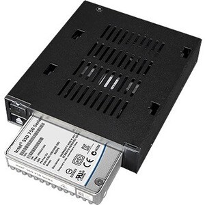 Icy Dock FlexiDOCK MB021VP-B Drive Enclosure for 3.5" U.2, PCI Express NVMe - SFF-8654 SlimSAS Host Interface Internal - B
