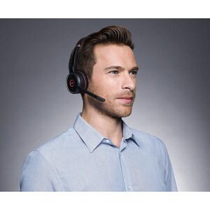 Jabra Evolve 75 Headset MS Stereo - Stereo - Wireless - Bluetooth - 3048 cm - 20 Hz - 20 kHz - Over-the-head - Binaural - 