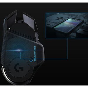 Logitech LIGHTSPEED G502 Gaming Mouse - Wi-Fi - USB - Black - Wireless - 16000 dpi - Scroll Wheel