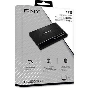 PNY CS900 1 TB Solid State Drive - 2.5" Internal - SATA (SATA/600) - MAC Device Supported - 535 MB/s Maximum Read Transfer