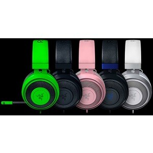 Auriculares de gaming Razer Kraken Cableado Sobre la cabeza - Cuarzo rosa - Binaural - Cerrado - 32Ohm - 12Hz a 28kHz - 13