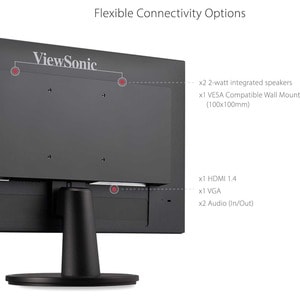 ViewSonic VA2247-MH 22 Inch Full HD 1080p Monitor with Ultra-Thin Bezel, AMD FreeSync, 75 Hz, Eye Care, HDMI, VGA Inputs f
