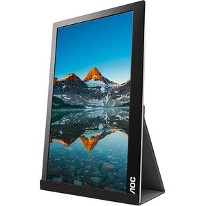 AOC I1601FWUX 39.6 cm (15.6") Full HD LED LCD Monitor - 16:9 - Glossy Piano Black, Silver - 16" Class - 1920 x 1080 - 262,