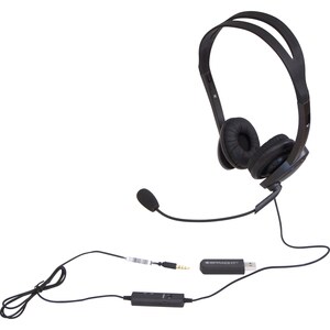 Spracht ZUM Stereo 3.5 and USB Headset - Stereo - Mini-phone (3.5mm) - Wired - 32 - 140 Hz - 20 kHz - Over-the-head - Bina