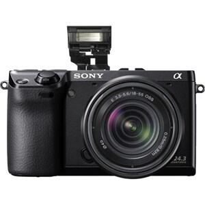 Sony alpha NEX-7 24.3 Megapixel Mirrorless Camera with Lens - 0.71" - 2.17" - Black - CMOS Sensor - 3"LCD - 3.1x Optical Z